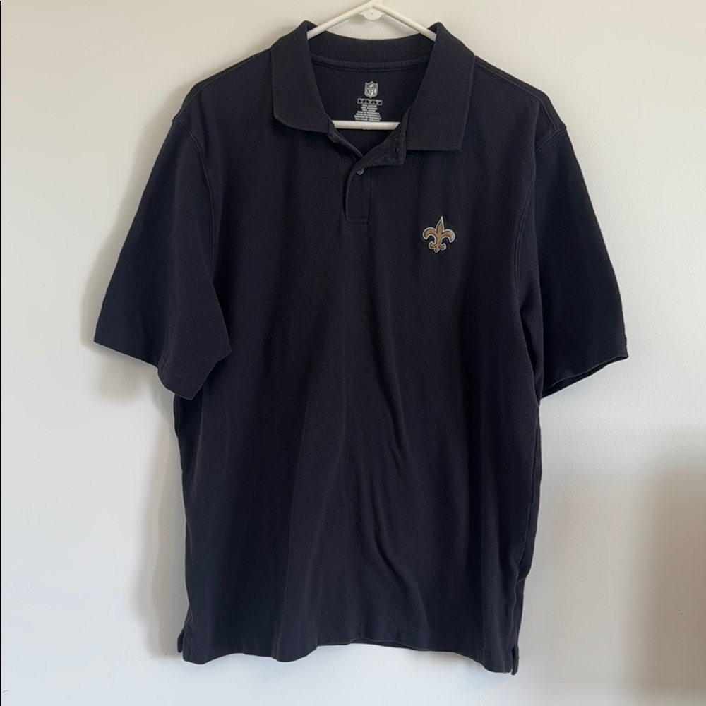 Men’s Black New Orleans Saints Polo Shirt